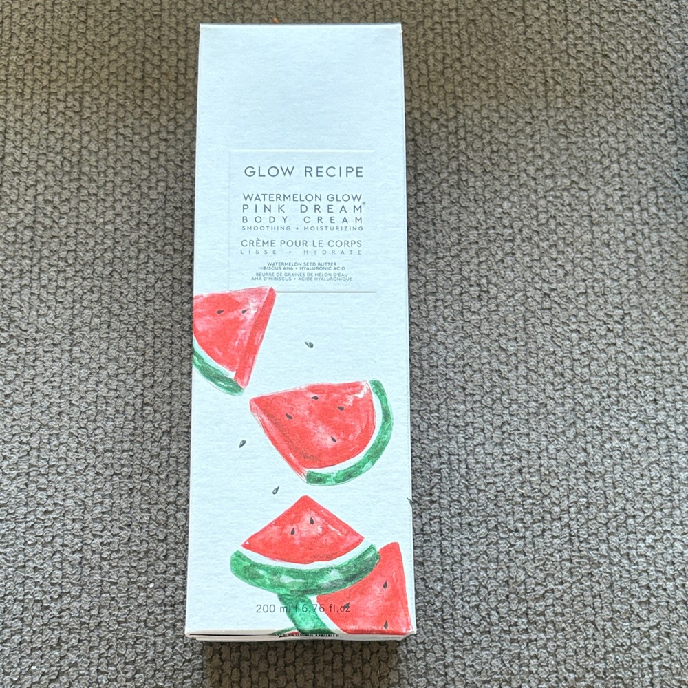 Glow Recipe Watermelon Glow Pink Dream Cream with Red and Green Accents